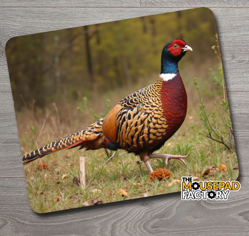 Ring-Necked Pheasant Hunting Mouse Pad