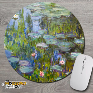 Water Lilies by Claude Monet Round Mouse Pad