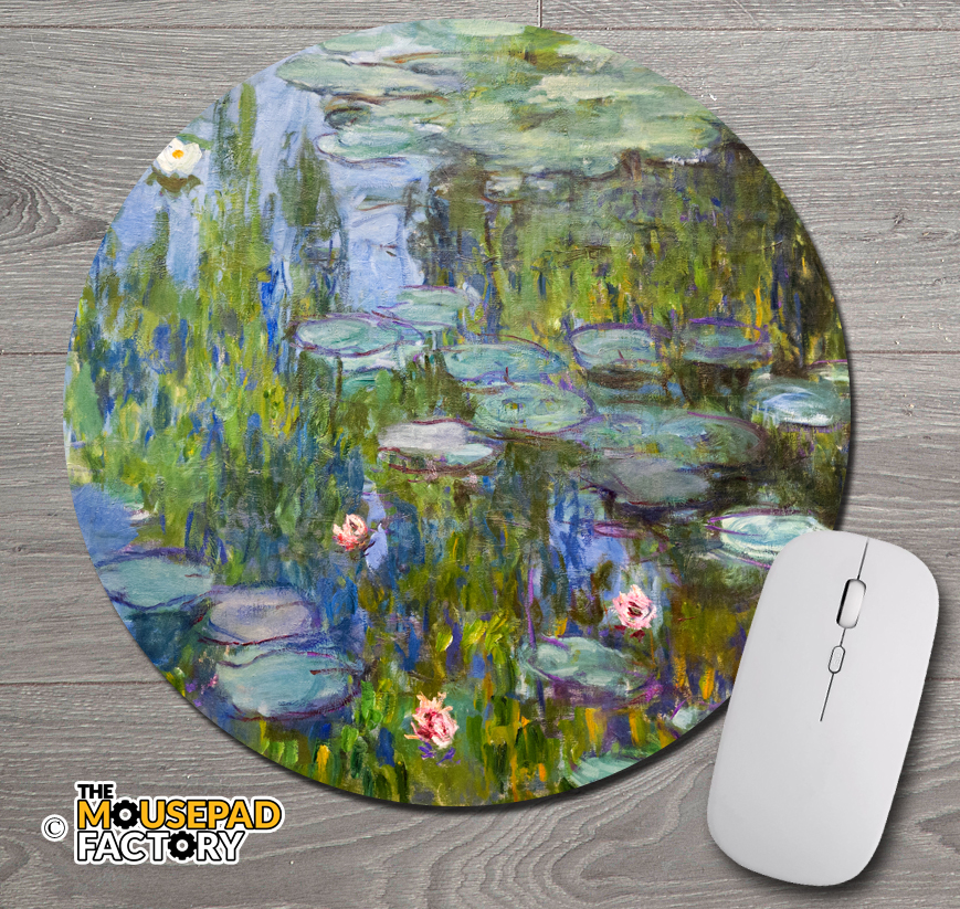 Water Lilies by Claude Monet Round Mouse Pad